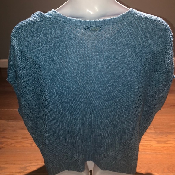 Polo Ralph Lauren Linen Turquoise Crocheted Top - Picture 8 of 10